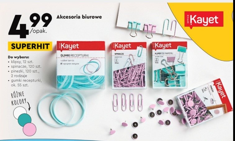 Spinacze biurowe 28 mm Kayet promocja