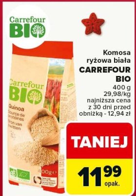 Komosa ryżowa biała CARREFOUR BIO promocja w Carrefour Market