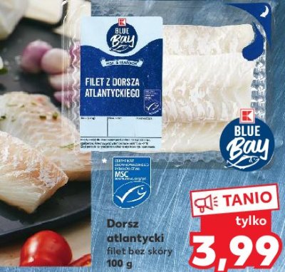 Dorsz atlantycki filet bez skóry K-classic blue bay promocja