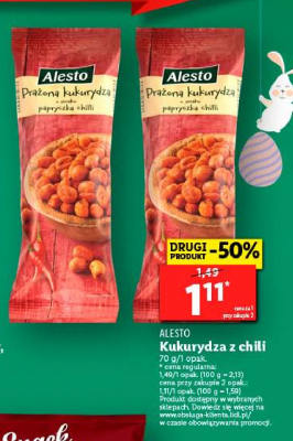 Kukurydza pra偶ona o smaku chilli Alesto promocja