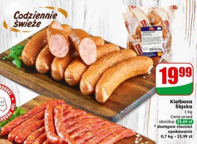 Kiełbasa Śląska AGRO Rydzyna 1 kg promocja w Dino