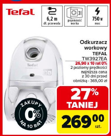 Odkurzacz tw3927ea Tefal promocja