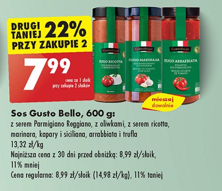 Sos arrabbiata Gustobello promocja