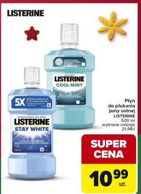 Płyn do płukania jamy ustnej LISTERINE wybrane rodzaje promocja w Carrefour