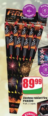 Zestaw rakiet Fire PXR209 promocja w Dino