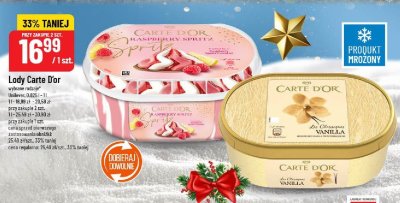 Lody Carte D'Or wybrane rodzaje promocja w POLOmarket