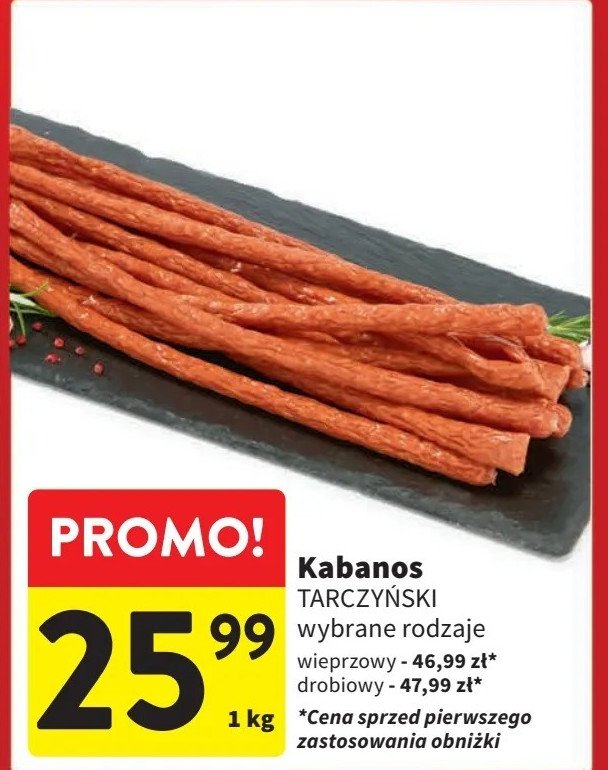 Kabanosy drobiowe Tarczyński promocja