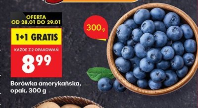Borówka amerykańska opak. promocja w Biedronka