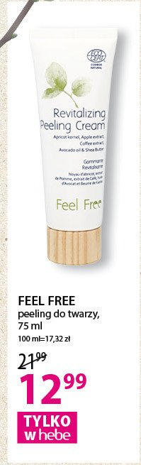 Peeling do twarzy rewitalizujący Feel free promocja