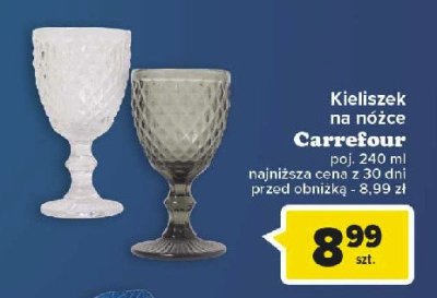 Kieliszek na nóżce 240 ml Carrefour promocja