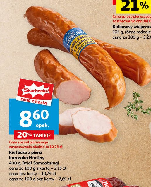 Kiełbasa śląska z piersią kurczaka Morliny promocja