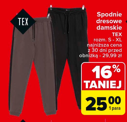 Spodnie dresowe damskie rozm. s-xl Tex promocja