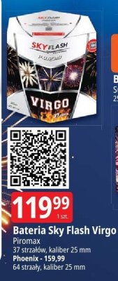 Bateria Sky Flash Virgo Piromax promocja w Leclerc