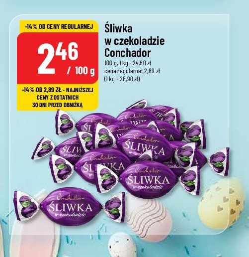 Śliwka w czekoladzie Conchador promocja