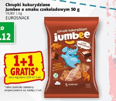 Chrupki kukurydziane Jumbee o smaku czekoladowym 50 g promocja w Prim Market