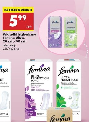 Wk艂adki ultra fresh plus Femina promocja
