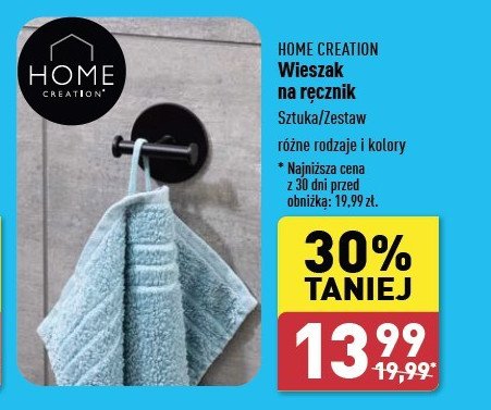 Wieszak na ręczniki Home creation promocja