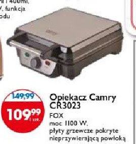Opiekacz cr 3023 Camry promocja