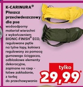 Płaszcz przeciwdeszczowy dla psa K-classic carinura promocja