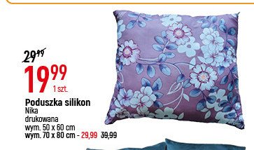 Poduszka z wype艂nieniem silikonowym 70 x 80 cm Nika promocja