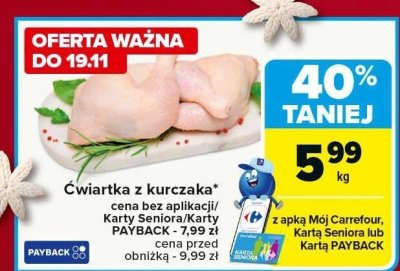 Ćwiartka z kurczaka Kraina mięsa promocja w Carrefour Market