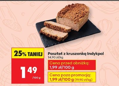 Pasztet z kruszonką Indykpol promocja w Biedronka