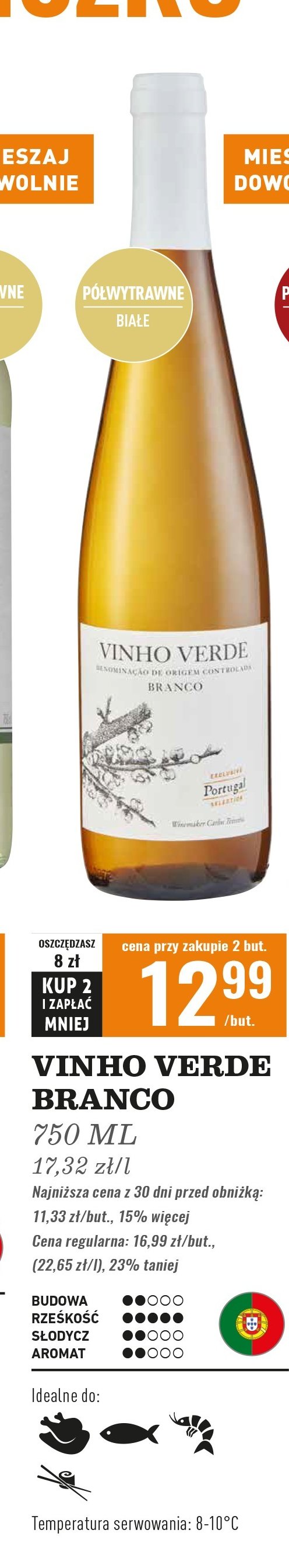 Wino VINHO VERDE promocja