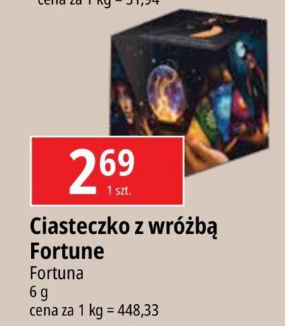 Ciasteczko z wróżbą promocja