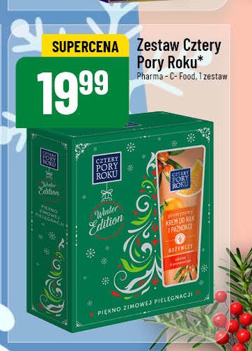 Zestaw w pudełku winter edition: żel pod prysznic 300 ml + krem do rąk 130 ml Cztery pory roku promocja