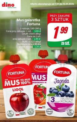 Mus galaretka jagoda promocja w Dino