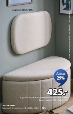 Ławka KAPPEL promocja w Jysk