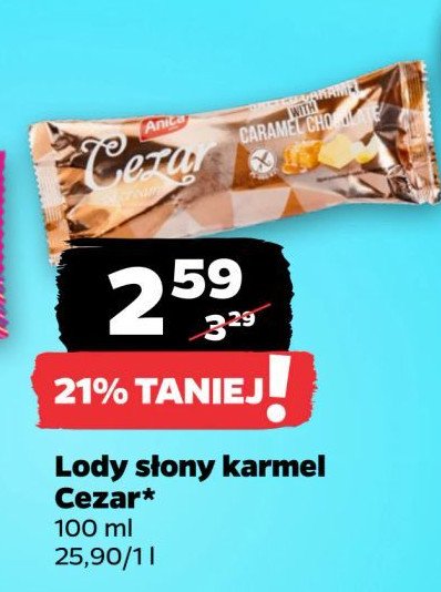 Lody słony karmel Anita cezar promocja