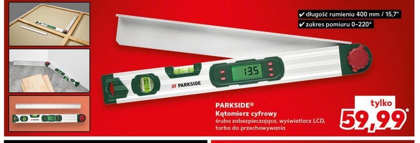 Kątomierz cyfrowy Parkside promocja w Kaufland