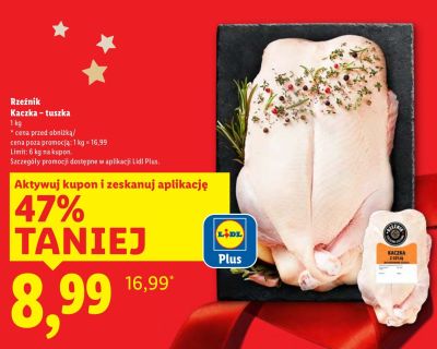 Kaczka - tuszka Rzeźnik promocja w Lidl