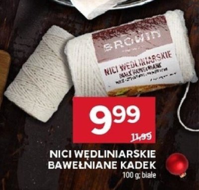Nici wędliniarskie bawełniane kadek promocja w Stokrotka