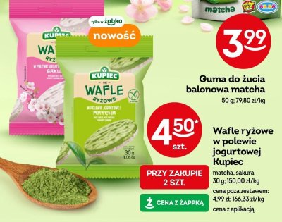 Wafle ryżowe w polewie jogurtowej Kupiec sakura promocja w Żabka