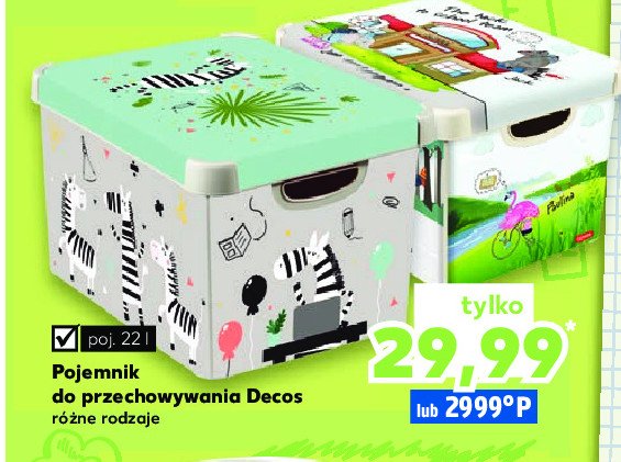 Pojemnik z pokrywą decos rozm. l 22 l Curver promocja