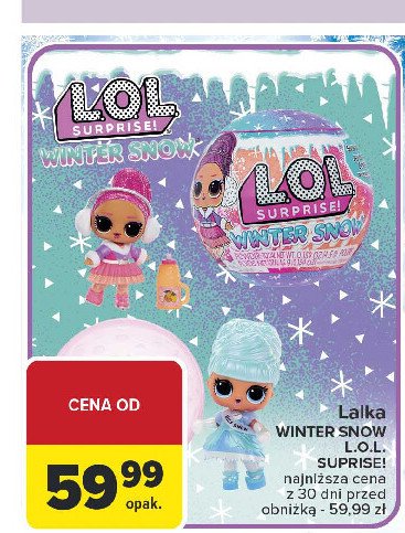 Lalka winter snow LOL SURPRISE promocja w Carrefour