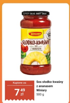 Sos słodko-kwaśny z ananasem  promocja w Dino