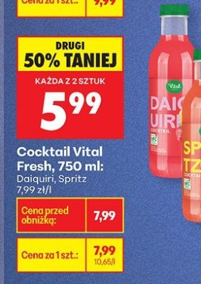 Cocktail Vital Fresh, 750 ml Daiquiri promocja w Biedronka