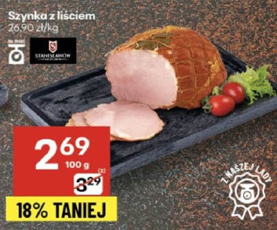 Szynka z liściem promocja w Delikatesy Centrum