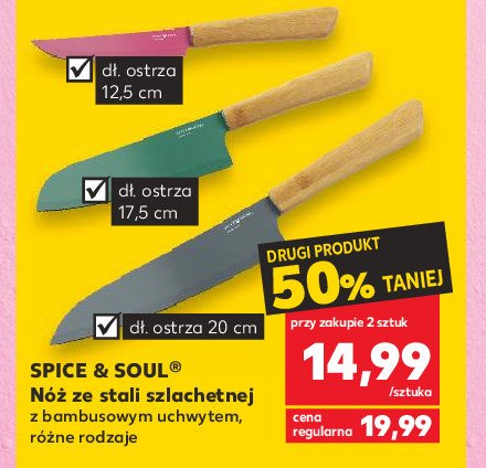 Nóż 17.5 cm Spice&soul promocja