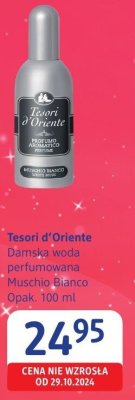 Woda perfumowana Tesori d'Oriente Muschio Bianco damska promocja w Drogerie DM