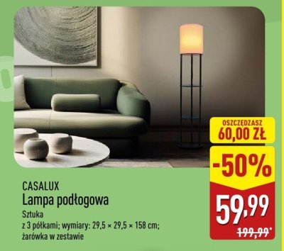 Lampa podłogowa CASALUX promocja w Aldi
