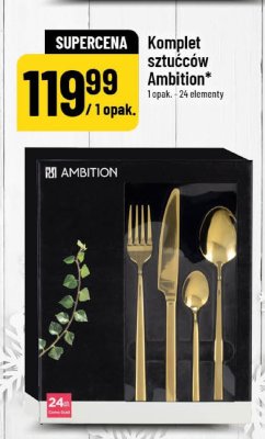 Komplet sztućców Ambition 24 elementy promocja w POLOmarket