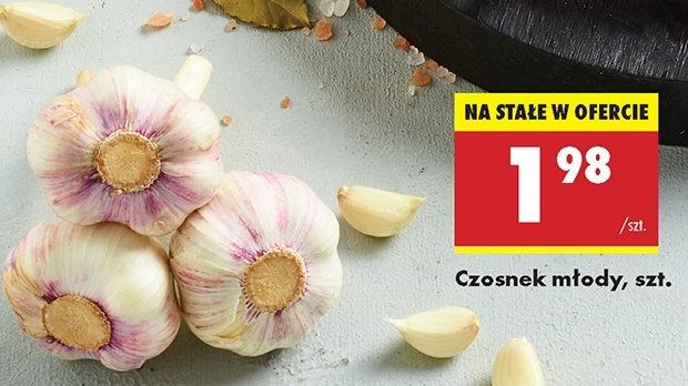 Czosnek młody promocja w TOPAZ