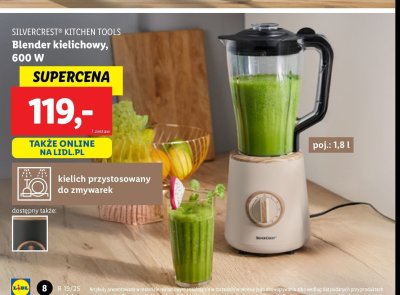 Blender kielichowy 600 w Silvercrest promocja