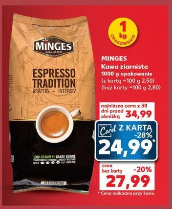 Kawa Minges espresso promocja