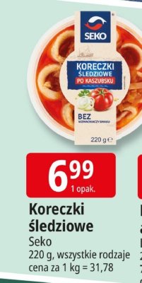 Koreczki śledziowe Seko promocja w Leclerc