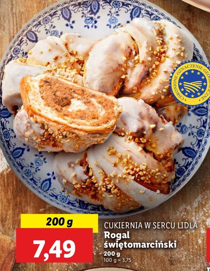 Rogal świętomarciński Cukiernia lidla promocja w Lidl